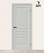 Межкомнатная дверь ПЭТ Неоклассик-34 Grey Silk