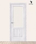 Межкомнатная дверь с экошпоном Неоклассик-33 Riviera Ice/White Сrystal