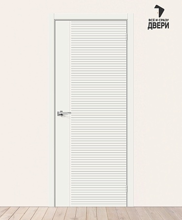 Межкомнатная крашеная дверь Граффити-33.0 Whitey 600х2000 мм