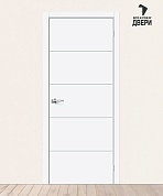 Межкомнатная дверь ПЭТ Граффити-2.Д.П White Silk