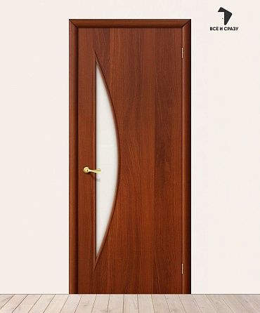 Межкомнатная ламинированная дверь 5С Итальянский орех 600х2000 мм