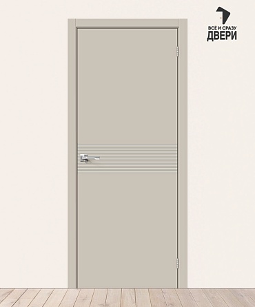 Межкомнатная крашеная дверь Граффити-23 Creamy 600х2000 мм