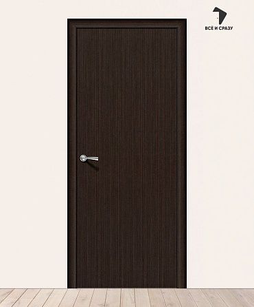 Межкомнатная дверь Гост-0 Л-13 (Венге) 550х1900 мм