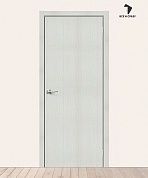 Межкомнатная дверь с экошпоном Браво-0 Bianco Veralinga