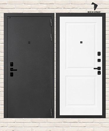 Входная дверь АКУСТИК 11 — Белый софт 205х88 Левая