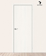 Межкомнатная дверь с экошпоном Браво-0 White Wood