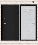 Входная дверь CLASSIC Шагрень черная 06 — Белое дерево