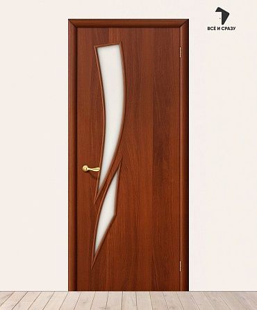 Межкомнатная ламинированная дверь 8С Итальянский орех 600х2000 мм