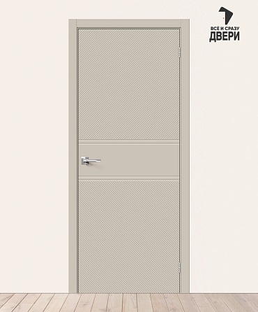 Межкомнатная крашеная дверь Граффити-27 Creamy 600х2000 мм