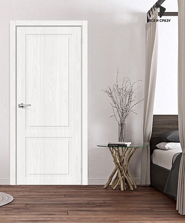 Межкомнатная дверь с экошпоном Граффити-12 White Dreamline
