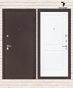 Входная дверь CLASSIC Антик медный 11 — Белый софт