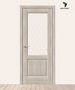 Межкомнатная дверь с экошпоном Неоклассик-33 Cappuccino Melinga/White Сrystal