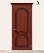 Межкомнатная шпонированная дверь Соната Макоре файн-лайн