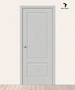 Межкомнатная дверь Эмалит Прима-12.Ф2 Grey Matt