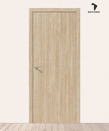 Межкомнатная дверь Гост-0 Л-21 (БелДуб) (Усиленное полотно) 550х1900 мм