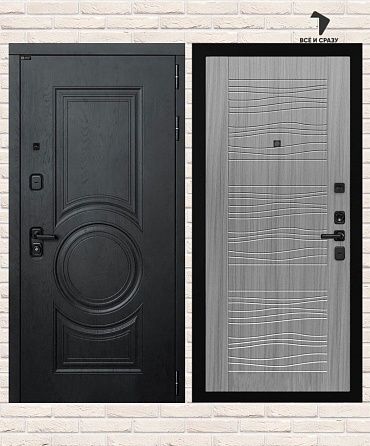 Входная дверь GRAND 06 — Сандал серый 205х88 Левая
