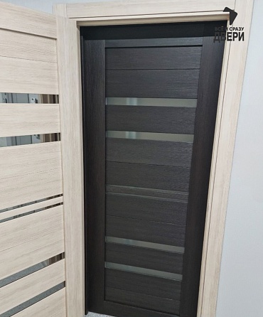 Межкомнатная дверь с экошпоном Браво-30 Wenge Melinga/Magic Fog