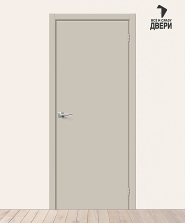 Межкомнатная крашеная дверь Браво-0 Creamy 600х2000 мм
