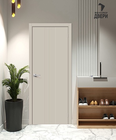 Межкомнатная крашеная дверь Граффити-21 Creamy