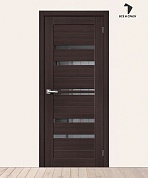 Межкомнатная дверь с экошпоном Браво-30 Wenge Melinga/Mirox Grey