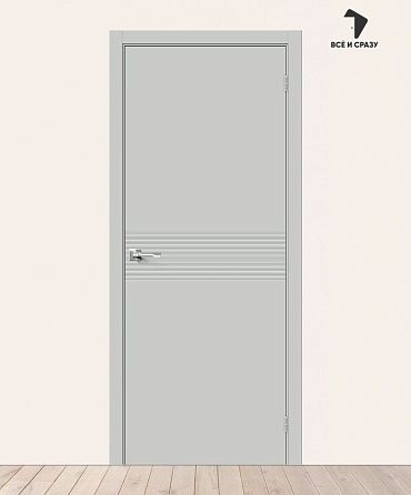Межкомнатная крашеная дверь Граффити-23 Grace 600х2000 мм