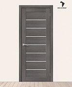Межкомнатная дверь с экошпоном Браво-22 Grey Melinga/Magic Fog