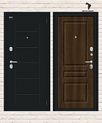 Металлическая дверь Пик Букле черное/Dark Barnwood