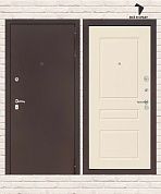 Входная дверь CLASSIC Антик медный 03 — Крем софт