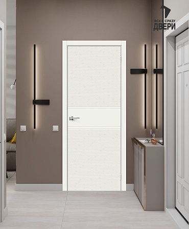 Межкомнатная крашеная дверь Граффити-27 Whitey