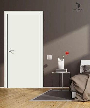 Межкомнатная дверь Гост-0 Л-23 (Белый) (Усиленное полотно)