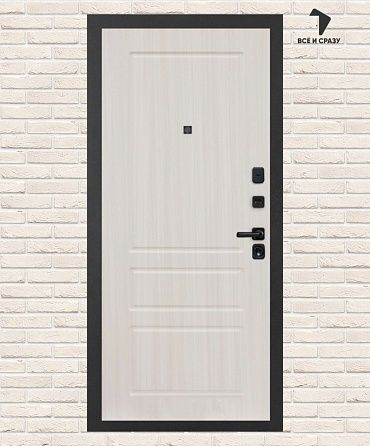 Входная дверь АКУСТИК 03 — Сандал белый