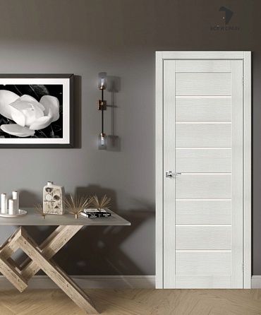 Межкомнатная дверь с экошпоном Браво-22 Bianco Veralinga/Magic Fog