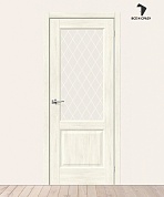 Межкомнатная дверь с экошпоном Неоклассик-33 Nordic Oak/White Сrystal