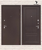 Входная дверь CLASSIC Антик медный 03 — Орех премиум