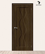 Межкомнатная дверь с ПВХ-пленкой Вираж-1 Dark Barnwood