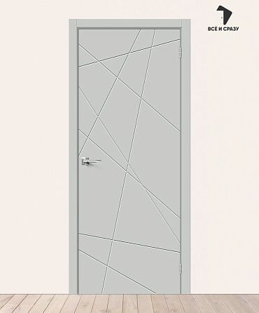 Межкомнатная крашеная дверь Граффити-5 Grace 600х2000 мм