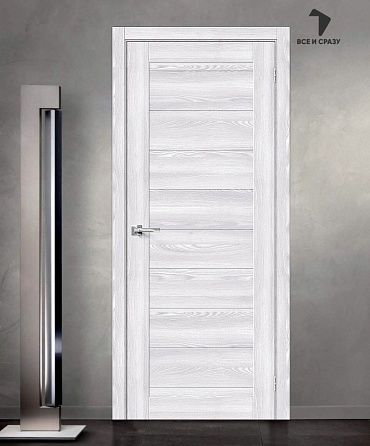 Межкомнатная дверь с экошпоном Браво-21 Riviera Ice