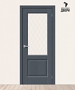 Межкомнатная дверь с экошпоном Неоклассик-33 Stormy Wood/White Сrystal