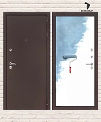 Входная дверь CLASSIC Антик медный 28 — Грунт под покраску