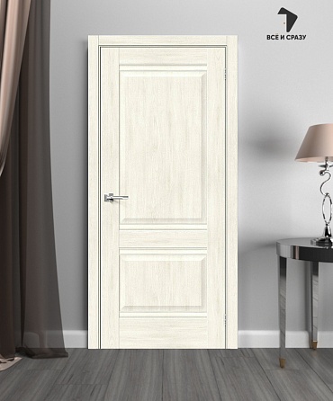 Межкомнатная дверь с экошпоном Прима-2 Nordic Oak