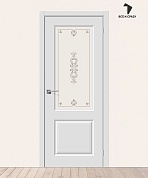 Межкомнатная дверь с ПВХ-пленкой Скинни-13 Белая