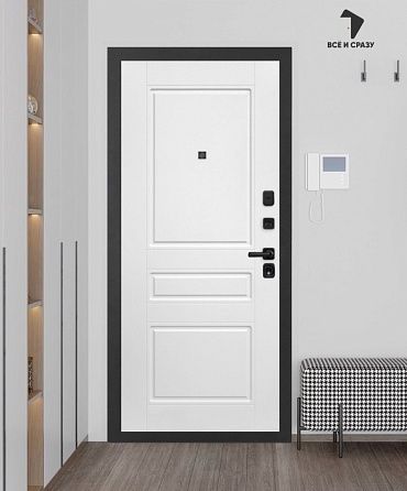 Входная дверь АКУСТИК 03 — Белый софт