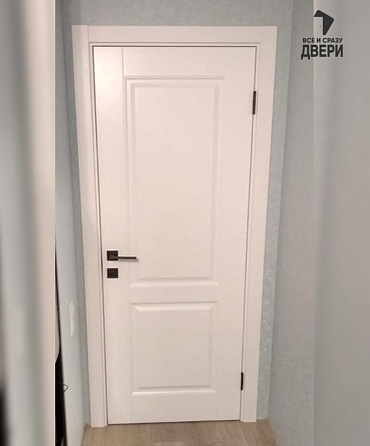 Межкомнатная крашеная дверь Челси 02 Белый
