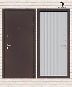 Входная дверь CLASSIC Антик медный 29 — ХОМС Белый софт рельеф