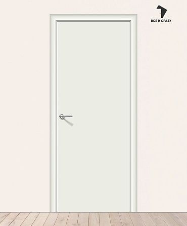 Межкомнатная дверь Гост-0 Л-23 (Белый) (Усиленное полотно) 550х1900 мм