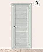 Межкомнатная дверь с экошпоном Браво-28 Grey Wood/Magic Fog