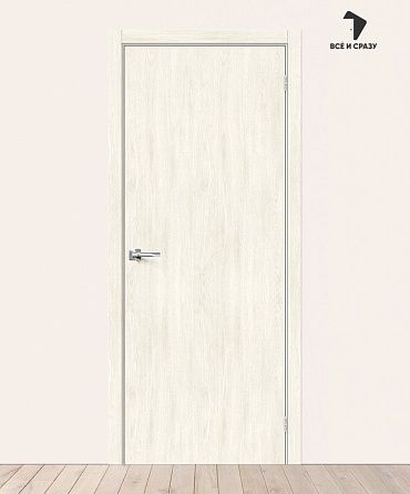 Межкомнатная дверь с экошпоном Браво-0 Nordic Oak 600х2000 мм