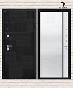 Входная дверь PAZL 22 — Белый софт, черная вставка