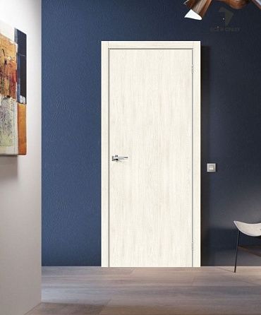 Межкомнатная дверь с экошпоном Браво-0 Nordic Oak