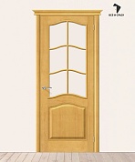 Межкомнатная дверь из Массива М7 со стеклом Медовый